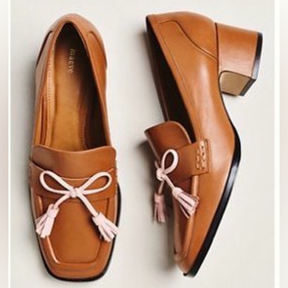Maeve Bow Detail Loafer Heals